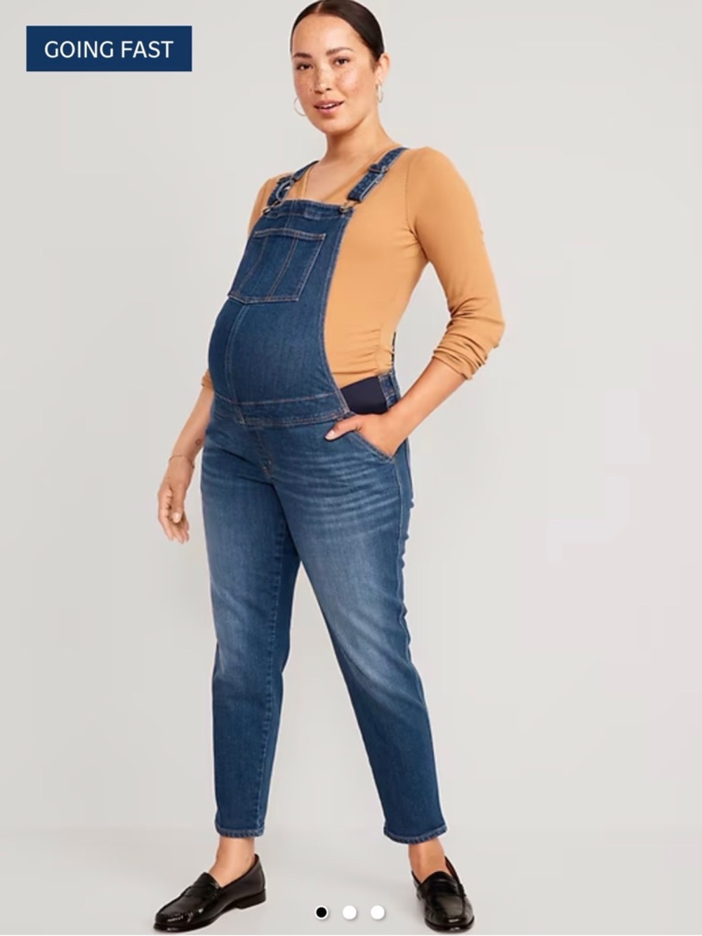 Old Navy Maternity Denim Overalls Size 6 Medium Wash